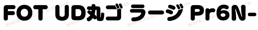 FOT UD丸ゴ ラージ Pr6N字体转换